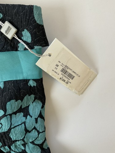 $1325 Armani Collezioni Women’s Dress Silk Construction Size 10 - Picture 6 of 11