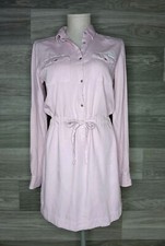 Juniors Pink Dress 7 For All Mankind Girl's XL / 14 button tunic Teen Tween NWT