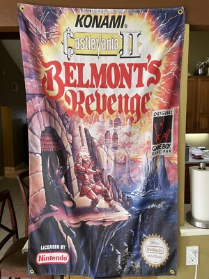 Castlevania II Belmont's Revenge Nintendo Game Boy Boxart 5' Flag