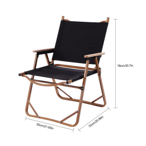 Folding Camping Chair 600D Oxford Fabric+Aluminum Outdoor Hiking Chair Furniture - Picture 5 of 44