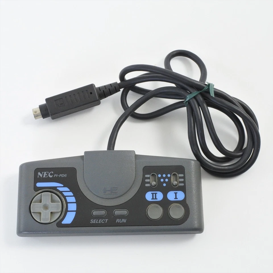 NEC PC-Engine PI-PD6 Controller Official Grafx Tested TURBO Control Pad 2301 - Image 2 of 4
