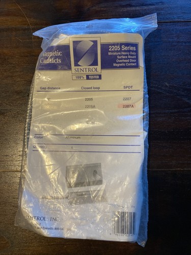 Sentrol - 2205 Series Surface Mount Magnetic Door Alarm Contact 2207A-L *NOS*