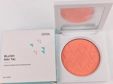 Ofra Blush In Mai Tai - Peachy Coral 10g Full Size With Mirror 