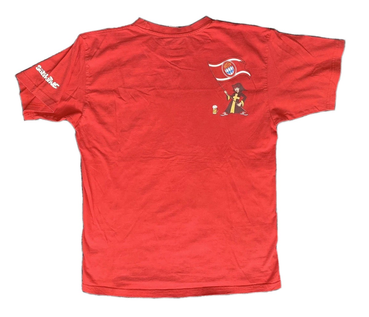 T-shirt Vintage Bayern München Südkurve Ultras - Taille S Rouge - Coton - Édition Limitée Collector
