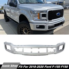 Front Bumper Face Bar Cover Iconic Silver New For 2018 2019 2020 Ford F-150 F150
