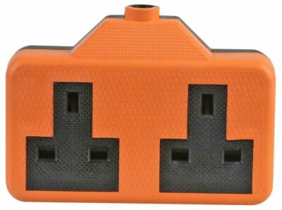 Status 2-way Re-wireable Rubber Socket Heavy Duty Block in High 
