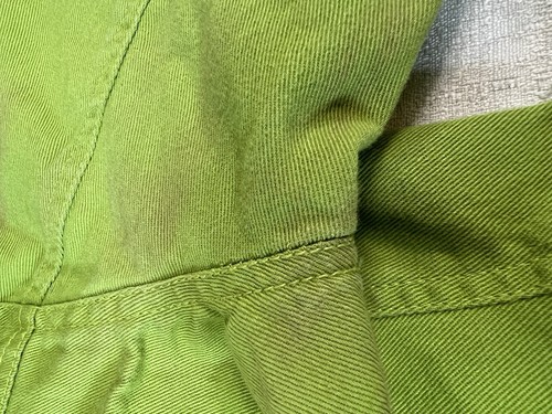 Women’s Size 2 Lime Green Chico’s Button Down Jacket STAINED! - Picture 11 of 12