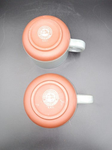 Tazze artigianali in gres forno (2) Staffordshire Potteries Limited Inghilterra blu - Foto 6 di 8