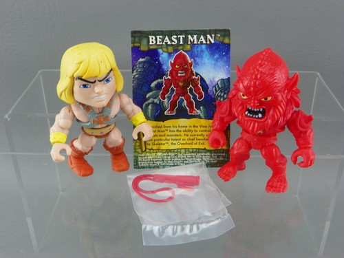 Loyal Subjects Masters Of Universe MOTU HE-MAN & BEASTMAN 3" Vinyl Figures Lot - Picture 2 of 4