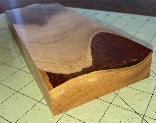 One Piece Hawaiian Formosan Koa Wood ~9 1/8" x 3 2/3" x 1" (#56) - Picture 5 of 5