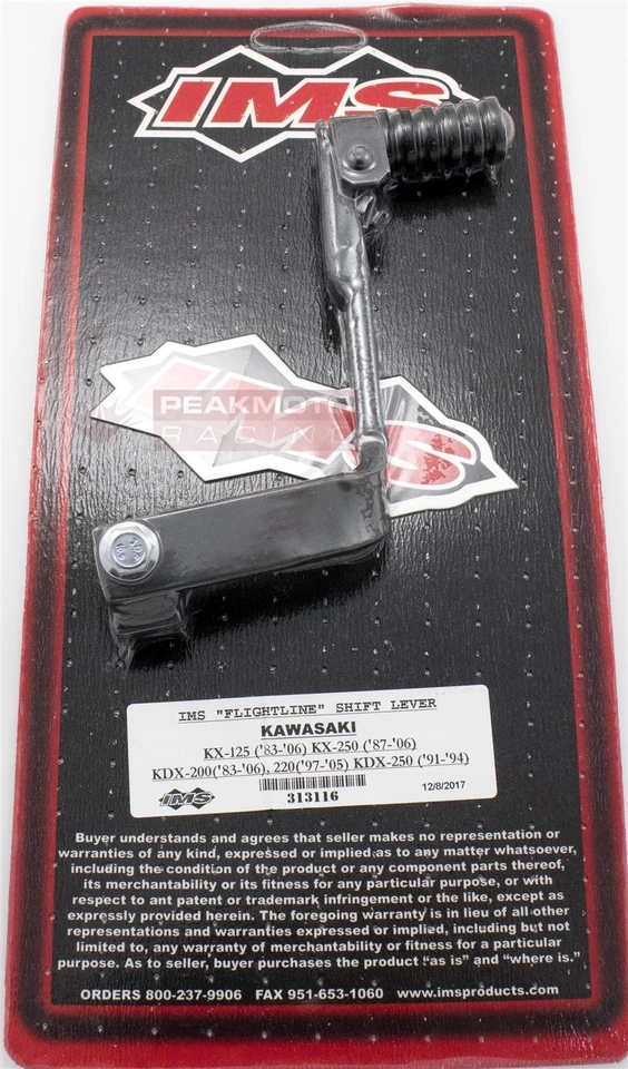 Palanca de cambios plegable IMS 313116 Kawasaki KX250 1987-93, KDX200 83-03, KX125 83-93 Foto 3 de 3