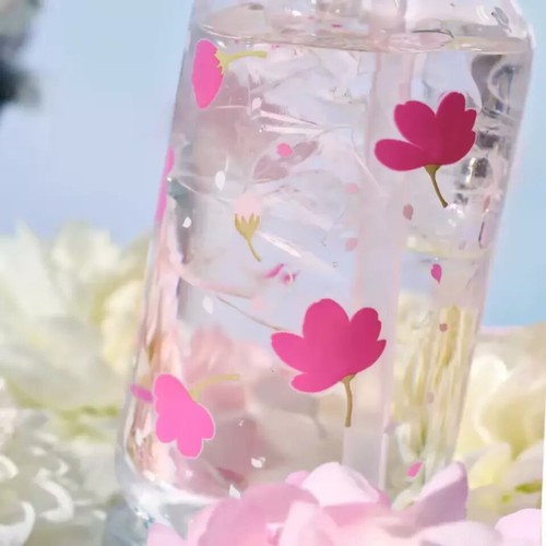 China starbucks 2025 Spring Sakura 17oz Glass Cold Water Color Change Straw Cup - Picture 6 of 6