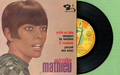 MIREILLE MATHIEU / Qu'elle est belle BARCLAY SBGE 83213 Press Spain 1966 EP EX