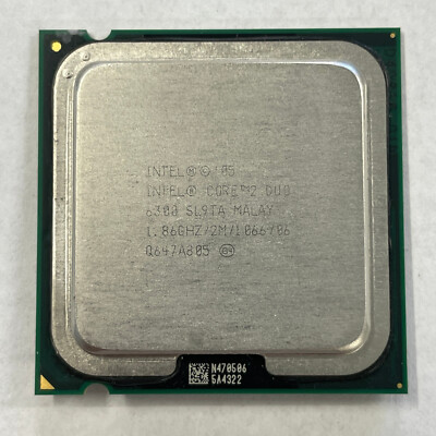 Intel Core 2 Duo E6300 CPU 1.86 GHz 2M Cache 1066 MHz FSB Processor SL9TA