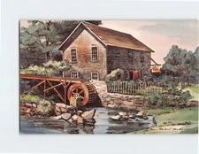 Postcard Old Stoney Brook Mill Brewster Cape Cod Massachusetts USA