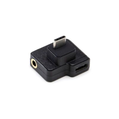 Type-C Data Charging Adapter Audio External Mic Mount for Osmo Action