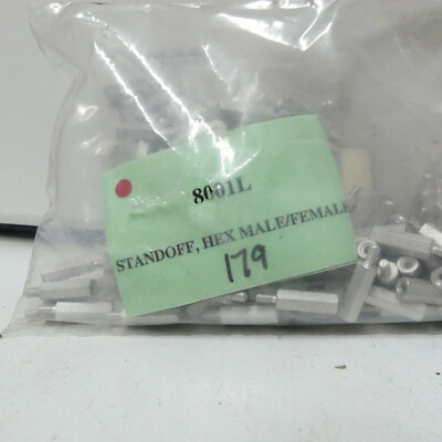 Qty 9: Abbatron Aluminum 3/4'' Standoff 6-32 Male & Female Threads with 1/4'' Hex
