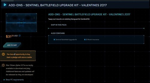 Star Citizen - Sentinel Battlefield Upgrade Kit (BUK) - Picture 2 of 2