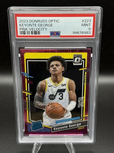 2023 DONRUSS OPTIC KEYONTE GEORGE PINK VELOCITY PSA #223 49/79 MINT 9