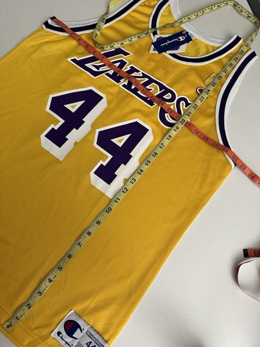 Vintage 90s Jerry West Los Angeles Lakers NBA Gold Logo 50 Years Anniversary NWT - Picture 12 of 14