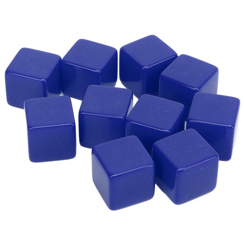 (Blue)30 Pcs 16mm Dice Set Six Sided Blank Dice Write On Cubes Game CH - Afbeelding 23 van 23