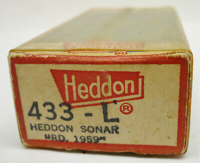 Vintage Fishing Lure Box Only, Heddon Blue Line Box, Sonar #433-L