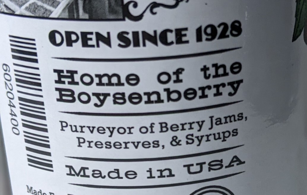 Boysenberry Syrup Berry Market Knott's Berry Farm 12oz Bottle HTF Rare