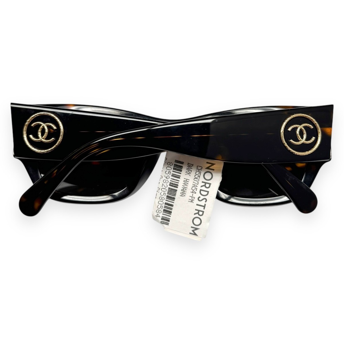 Chanel Sunglasses ch5507A 714/83 Brown Tortoise Gold CC