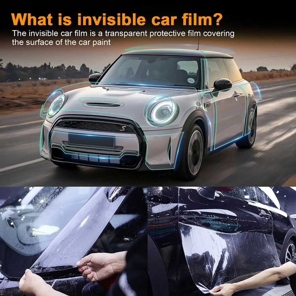 Hood Precut Paint Protection Film Clear Bra PPF For Mini Cooper S F56 2022-2024 - Image 3 of 4