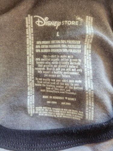 Disney Store Adult L Gray Cotton Blend Mickey Mouse Club Crew - Picture 4 of 4