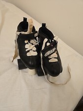 CHICAGO BULLET Speed ROLLER SKATES Black Quad Four Wheels Mens 6