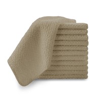 Revere Mills Crepe 6 Piece 100% Cotton Assorted Wash Cloth Set Revere Mills Crepe 6 Piece 100% Cotton Assorted Wash Cloth Set