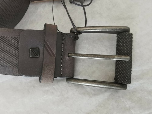 Daniel Hechter - Cinturón de Piel Flexible - Talla 95 - Gris - Nueva - Imagen 5 de 6