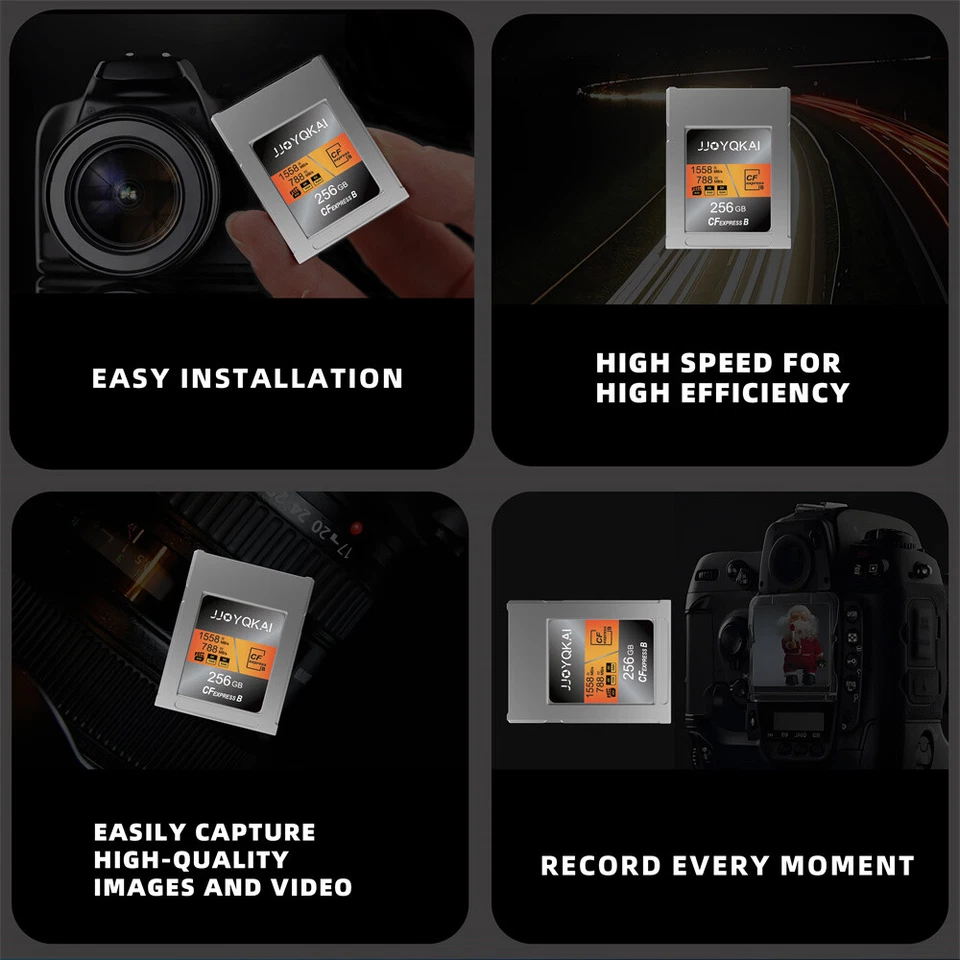 JJOYQKAI CFexpress Type B Speicherkarte 128GB 256GB 512GB 1TB 2TB für Canon Nikon - Bild 3 von 4