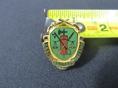 Army Corps Crest Military Police Lapel Pin Assist Protect Defend Made ...