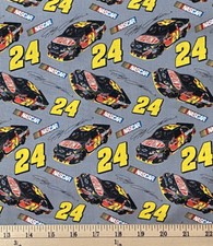 RARE NASCAR Jeff Gordon 24 2012 Licensed Cotton Fabric FAT QUARTER 18"x21" OOP