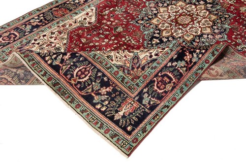 Tabriz Alfombra Persa Hecha a Mano 311x193 cm-Fine, Oriente, Carpet, Manta, Rojo - Picture 5 of 12
