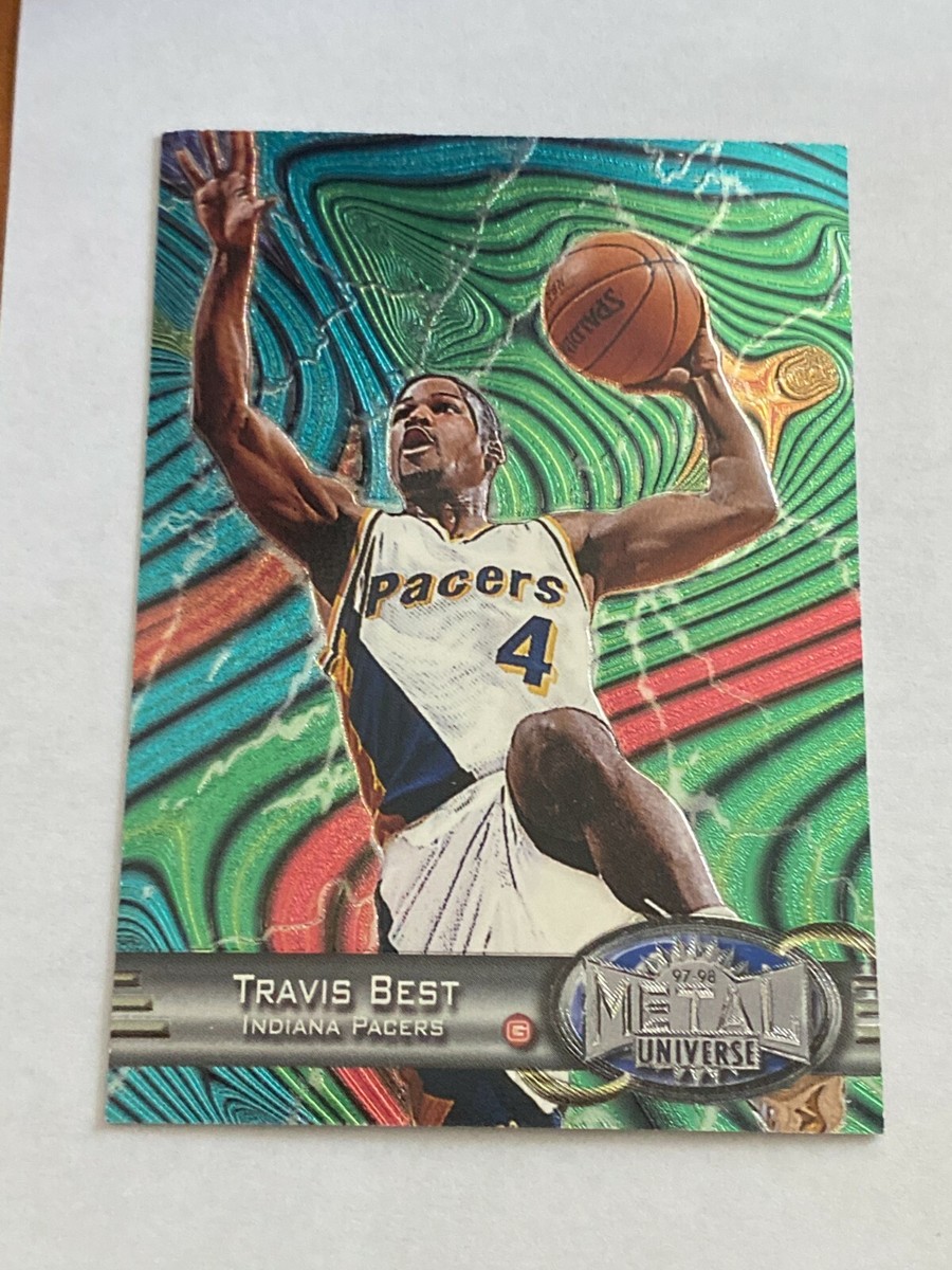 ? 1997-98 Skybox Metal Basketball Base Card #43 Travis BEST 