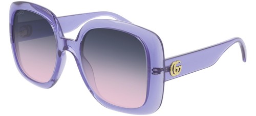 Gucci GG0713S Lilac/Grey Pink Shaded 55 