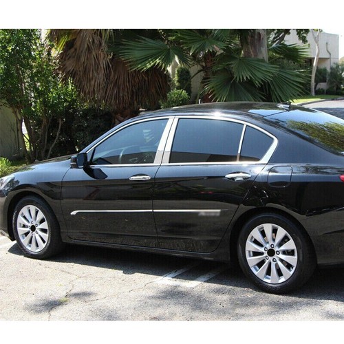 6X Chrome Pillar Cover Posts Door Trim Decal Window For Honda Accord 2013-2017 - Bild 3 von 11