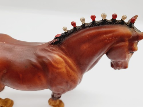 Fine Vintage Breyer Molding USA #80 Clydesdale Stallion Traditional Horse Figure - Bild 3 von 18