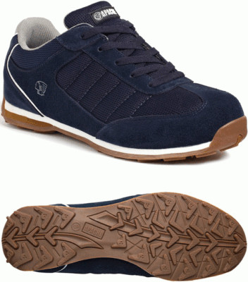 Apache Strike Retro Wildleder Sicherheit Arbeitstrainer Schuh marineblau