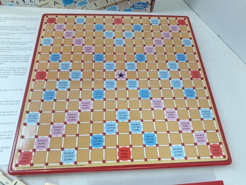 Scrabble Tile Lock Board Game 2020 Hasbro #1143 COMPLETE Crossword Game 724 - Picture 6 of 7