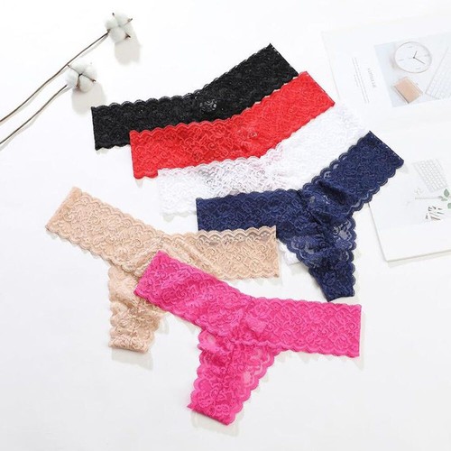 1-5X Women Underwear Sheer Lingerie Mesh Brief Lace Panties Knickers ヘ - Picture 5 of 29