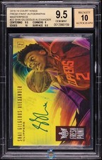 2018 Shai Gilgeous SGA BGS 9.5 10 Court Kings Masterpiece Rookie Auto 1 of 1 1/1