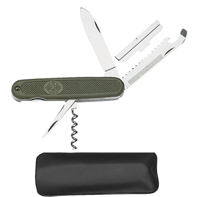 BW Bundeswehr Taschenmesser oliv Outdoor Armee Army Messer Neuware mit Tasche - Bild 1 von 2