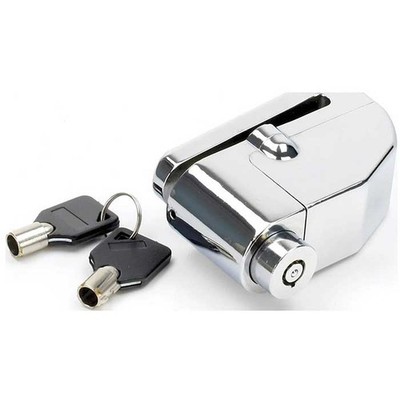 MAMMUT CHROM 110 DEZIBEL ALARMIERT MOTORRAD BIKE SICHERHEIT SCHEIBENSCHLOSS 6 MM PIN