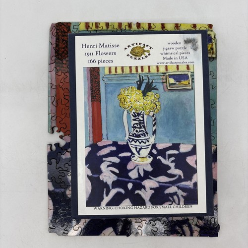 Artefakt Puzzle 1911 Blumen Henri Matisse 166 Teile Holzpuzzle 1 Stück fehlt