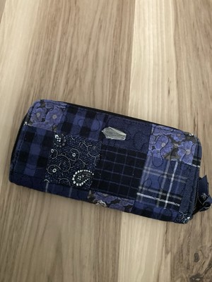 Donna Sharp Quilted Multicolor Black  Patchwork  Trifold Wallet