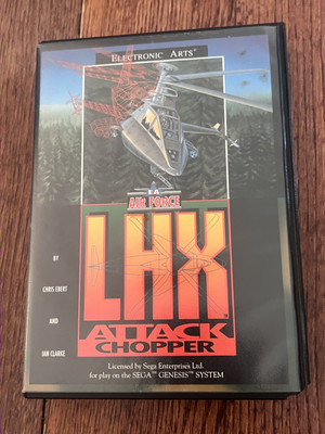 LHX Attack Chopper (Sega Genesis, 1993) NO MANUAL